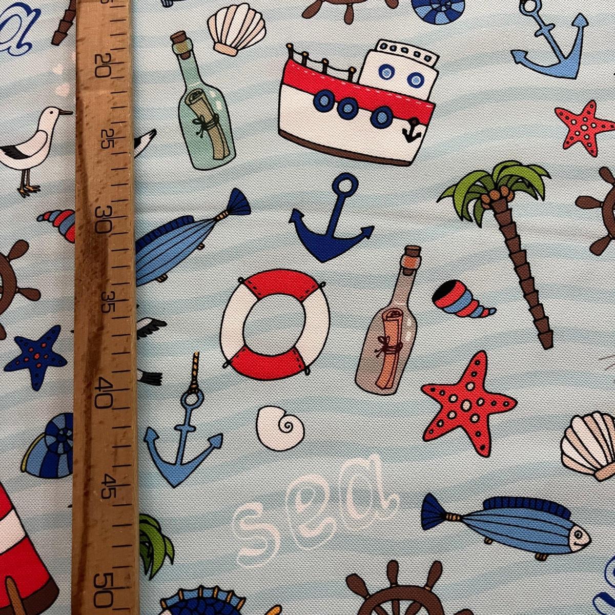 Tissu Impression Numérique - La Mer Rigolo pour Déco et Mode - Boutique MyTissus Marckolsheim Alsace