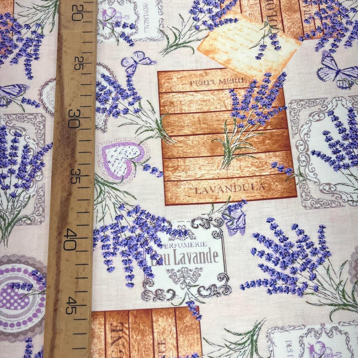 Tissu Impression Numérique - Lavande pour Déco et Mode - Boutique MyTissus Marckolsheim Alsace