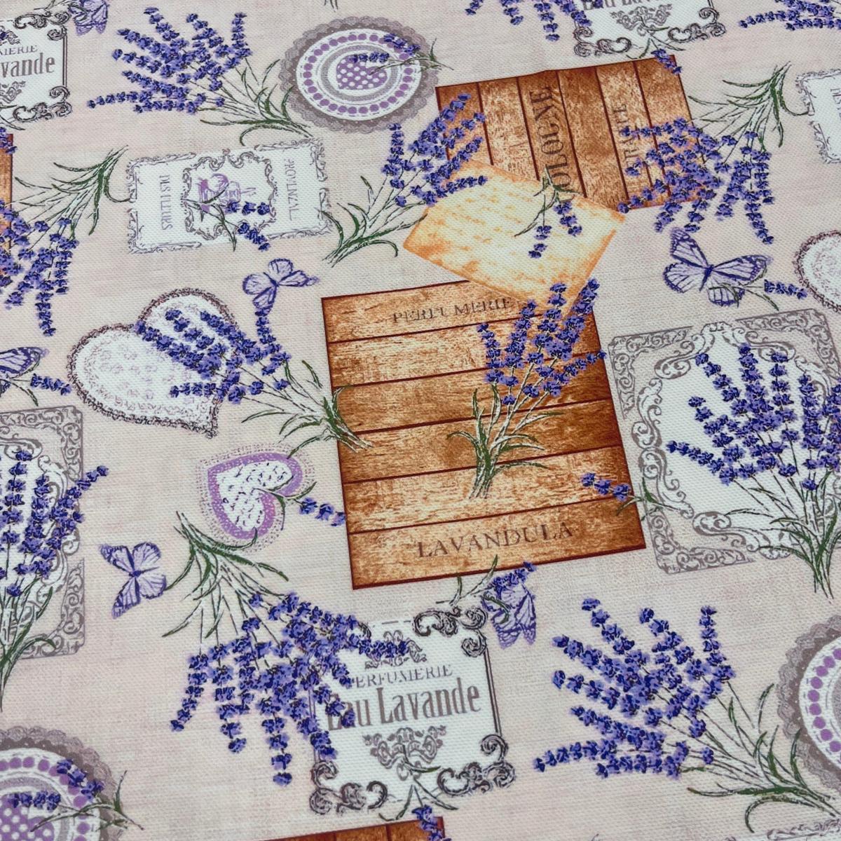 Tissu Impression Numérique - Lavande pour Déco et Mode - Boutique MyTissus Marckolsheim Alsace