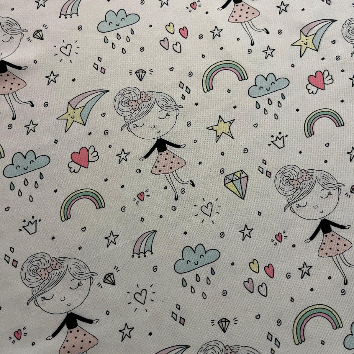 Tissu Impression Numérique - Le Monde des Princesses pour Déco et Mode - Boutique MyTissus Marckolsheim Alsace
