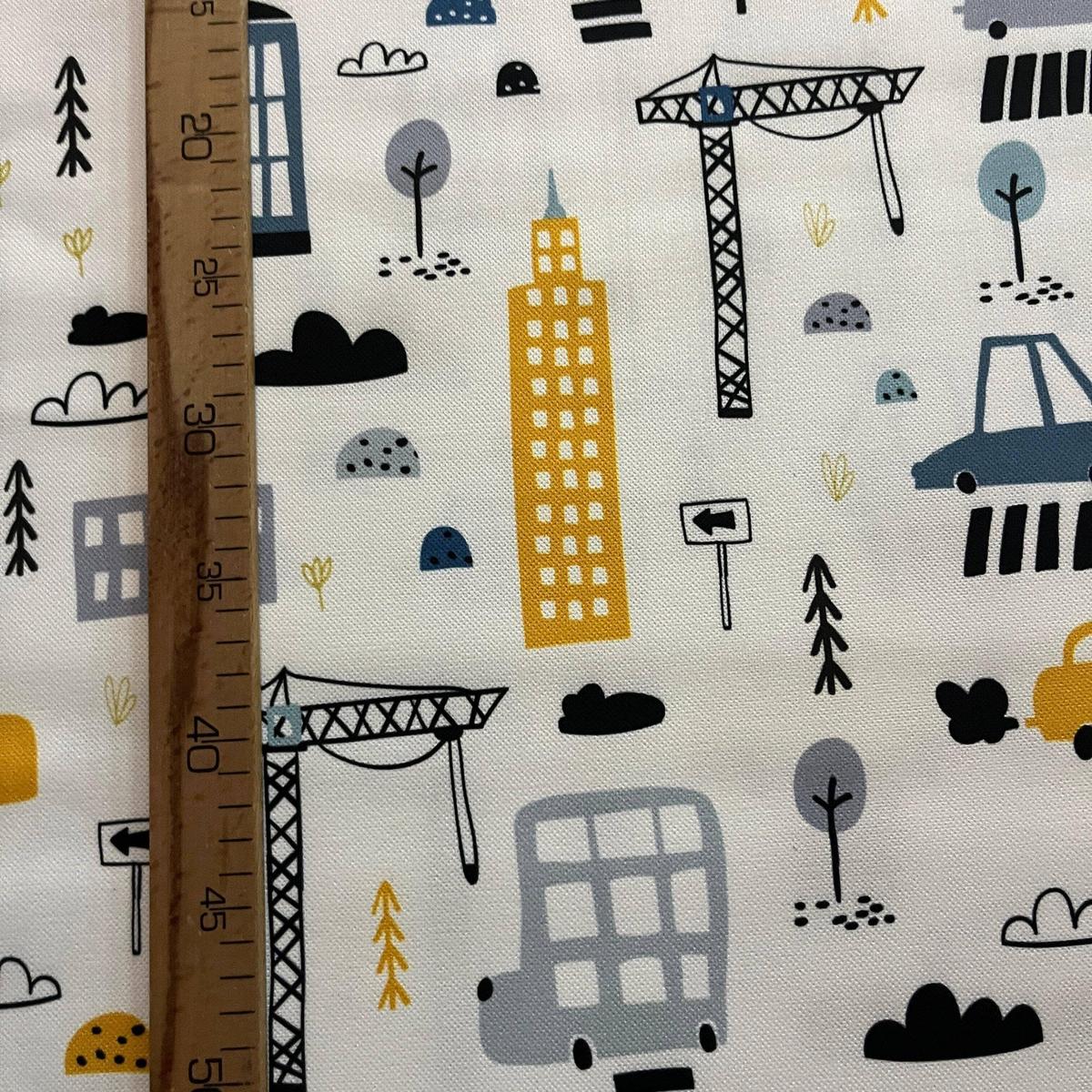 Tissu Impression Numérique - Le Trafic Routier pour Déco et Mode - Boutique MyTissus Marckolsheim Alsace