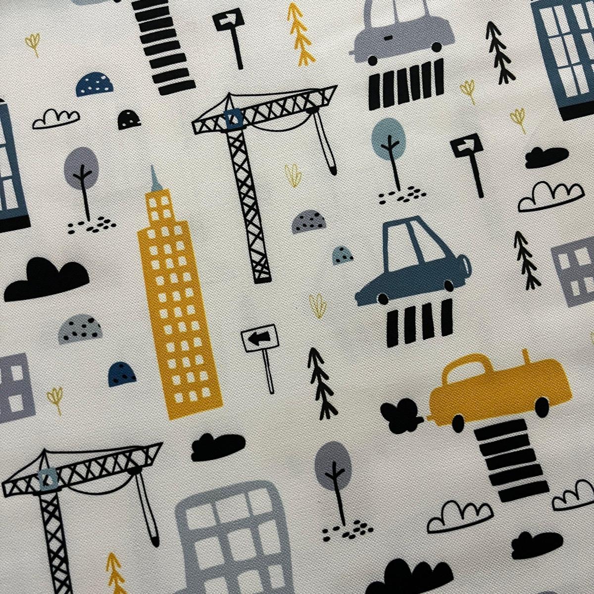 Tissu Impression Numérique - Le Trafic Routier pour Déco et Mode - Boutique MyTissus Marckolsheim Alsace