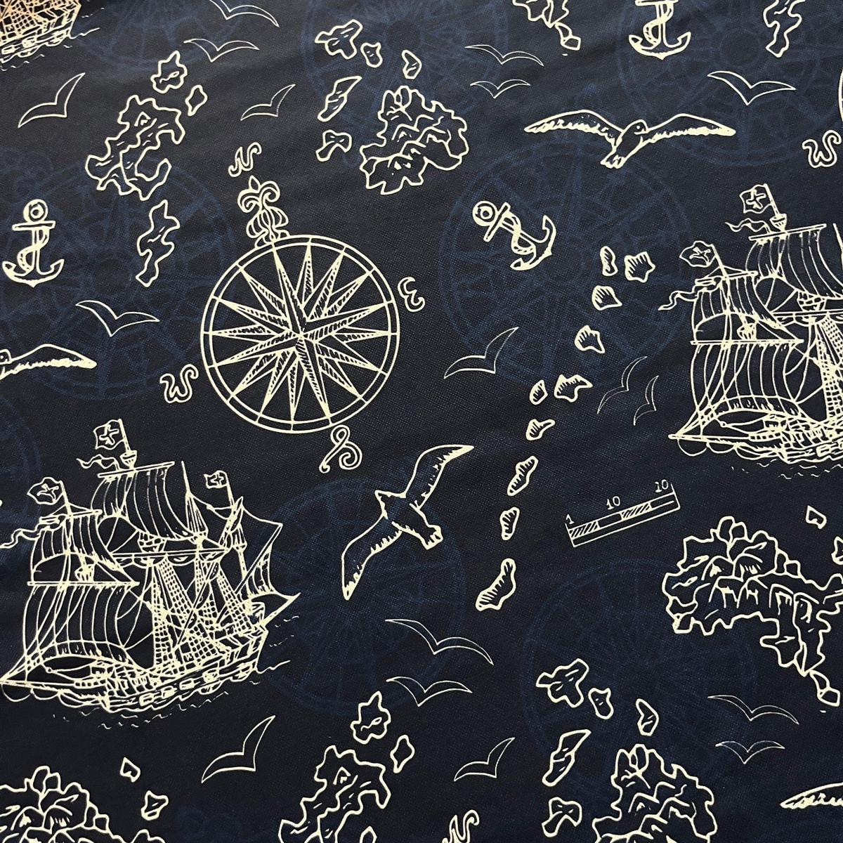 Tissu Impression Numérique - Navigation pour Déco et Mode - Boutique MyTissus Marckolsheim Alsace