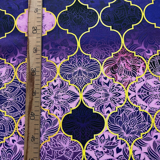 Tissu Impression Numérique - Oriental Purple pour Déco et Mode - Boutique MyTissus Marckolsheim Alsace