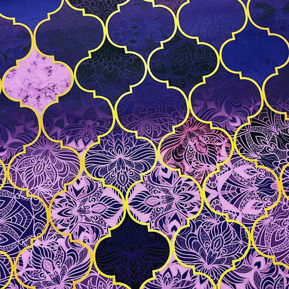 Tissu Impression Numérique - Oriental Purple pour Déco et Mode - Boutique MyTissus Marckolsheim Alsace