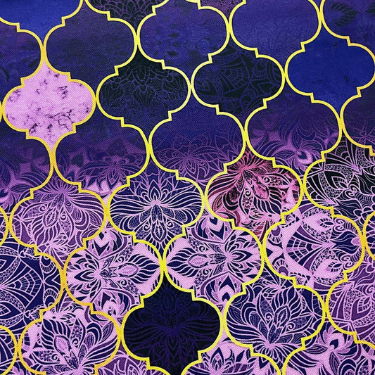 Tissu Impression Numérique - Oriental Purple pour Déco et Mode - Boutique MyTissus Marckolsheim Alsace