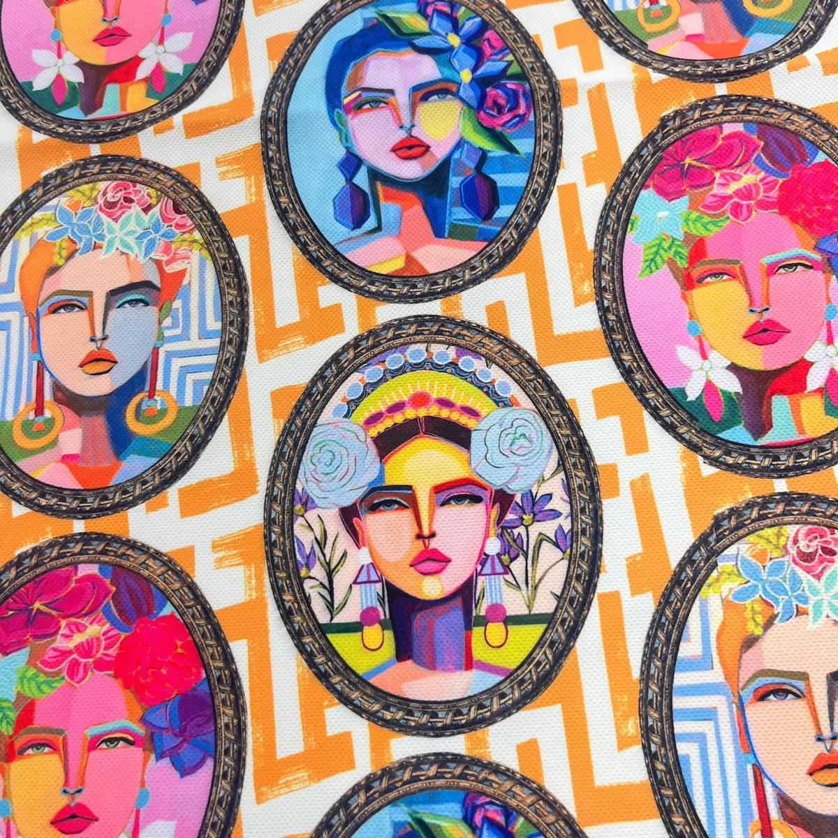 Tissu Impression Numérique - Portraits Retro pour Déco et Mode - Boutique MyTissus Marckolsheim Alsace