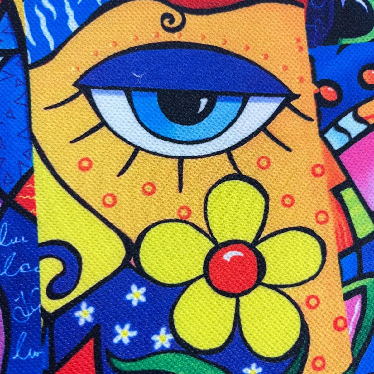 Tissu Impression Numérique Style Picasso - Visages Cubistes & Arty 250g pour Déco et Mode - Boutique MyTissus Marckolsheim Alsace