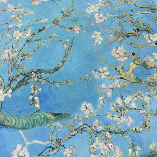 Tissu Impression Numérique Style Van Gogh Amandier en Fleurs - Exclusivité MyTissus pour Déco et Mode - Boutique MyTissus Marckolsheim Alsace
