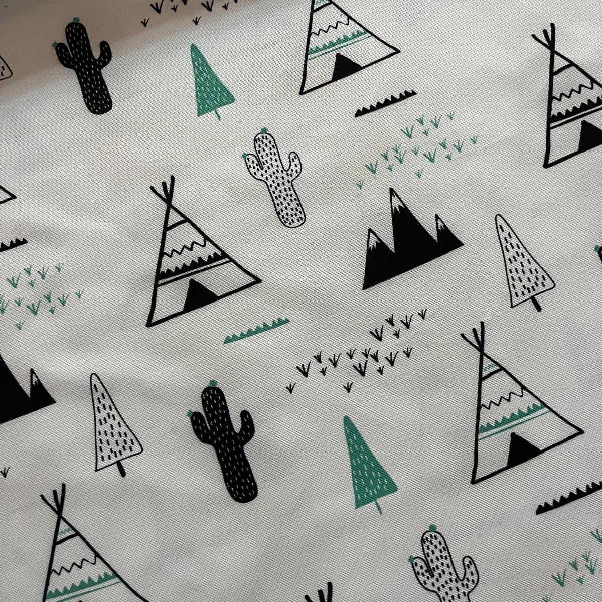 Tissu Impression Numérique - Tipi Cactus pour Déco et Mode - Boutique MyTissus Marckolsheim Alsace