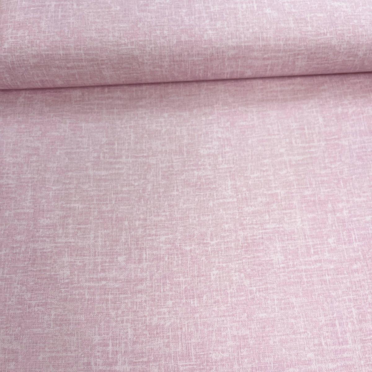 Tissu Popeline de Coton 240cm - Faux Uni Rose Clair Fond de Patchwork - MyTissus pour Déco et Mode - Boutique MyTissus Marckolsheim Alsace