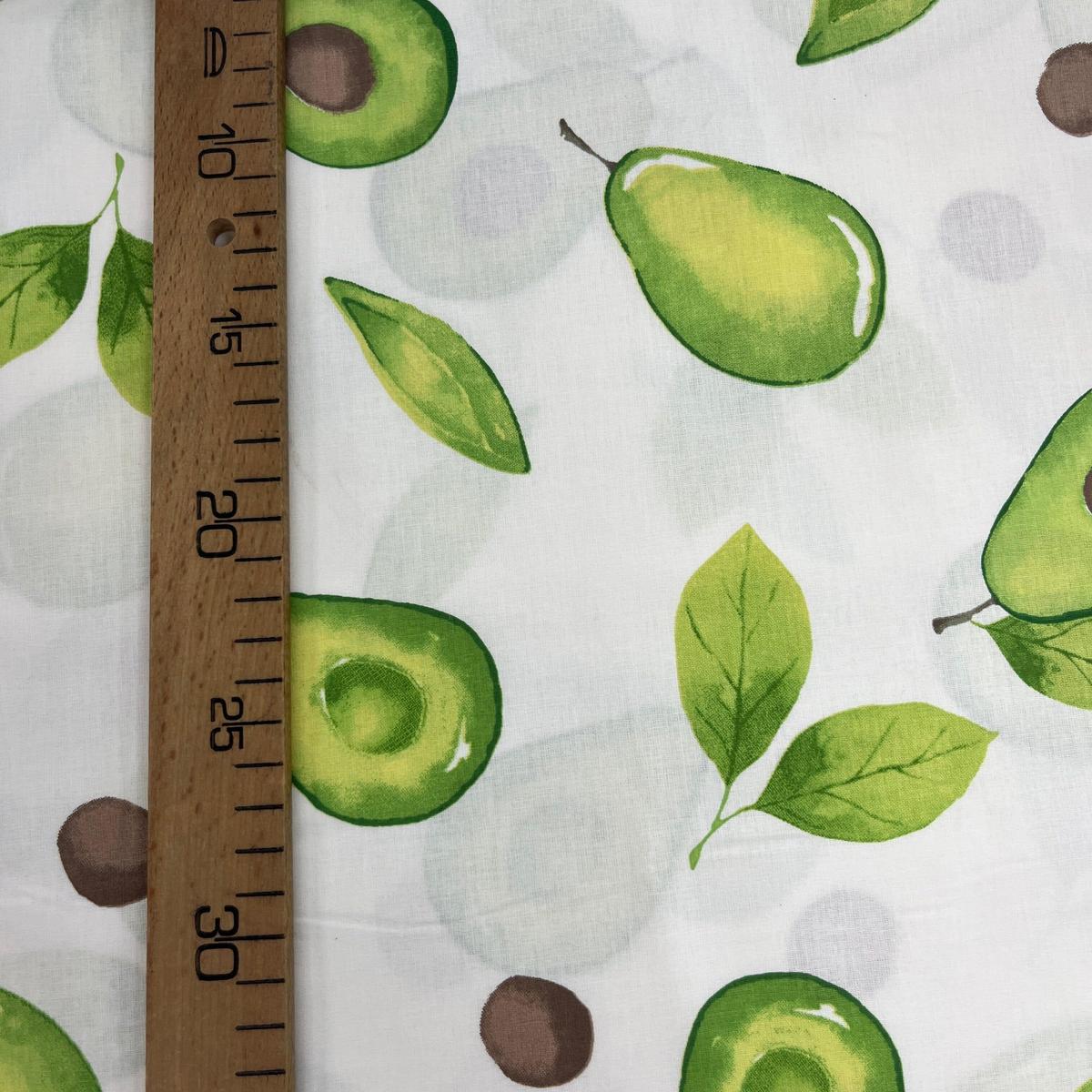 Tissu Popeline de Coton 240cm - Gros Avocats Fluo - MyTissus pour Déco et Mode - Boutique MyTissus Marckolsheim Alsace