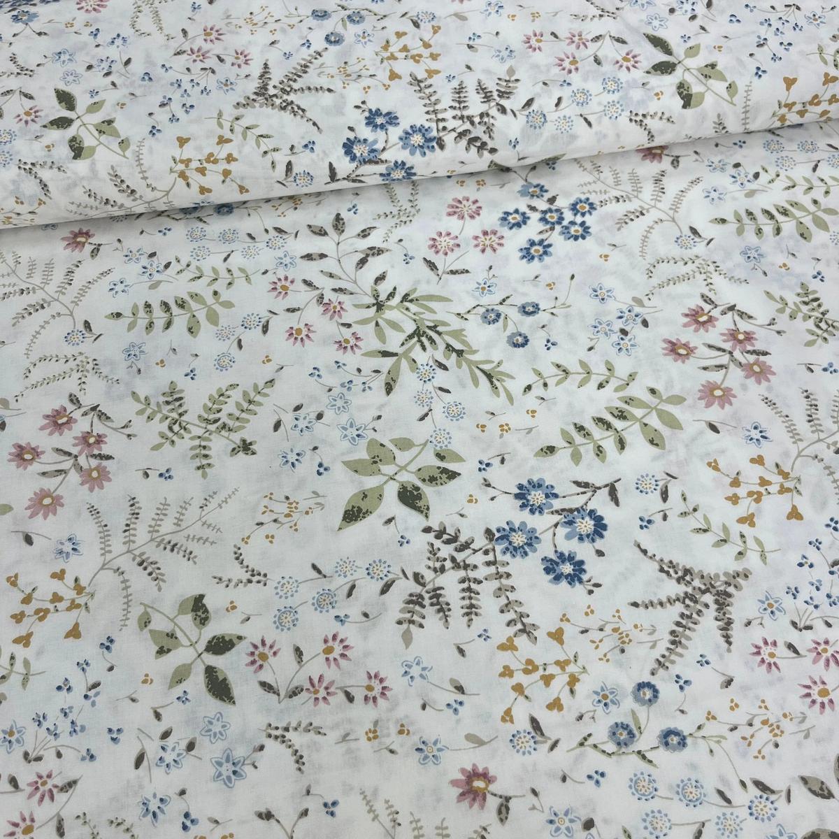 Tissu Popeline de Coton 240cm - Jardin de Printemps - MyTissus pour Déco et Mode - Boutique MyTissus Marckolsheim Alsace
