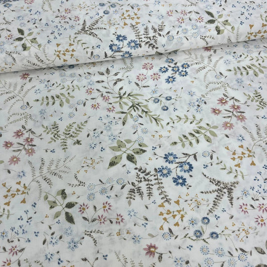 Tissu Popeline de Coton 240cm - Jardin de Printemps - MyTissus pour Déco et Mode - Boutique MyTissus Marckolsheim Alsace