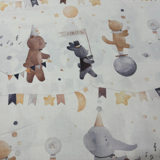 Tissu Popeline de Coton 240cm - Le Cirque - MyTissus pour Déco et Mode - Boutique MyTissus Marckolsheim Alsace