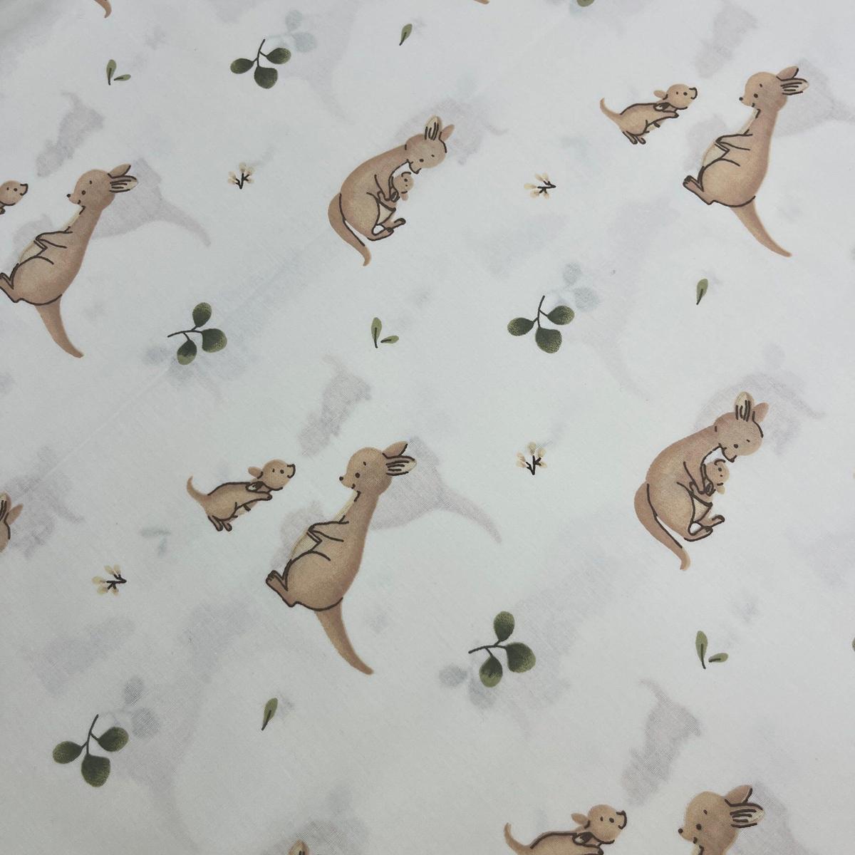 Tissu Popeline de Coton 240cm - Le Kangourou - MyTissus pour Déco et Mode - Boutique MyTissus Marckolsheim Alsace