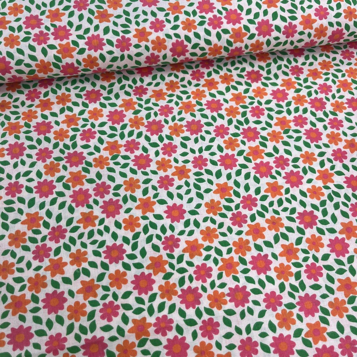 Tissu Popeline de Coton 240cm - Liberty Fluo Style - MyTissus pour Déco et Mode - Boutique MyTissus Marckolsheim Alsace