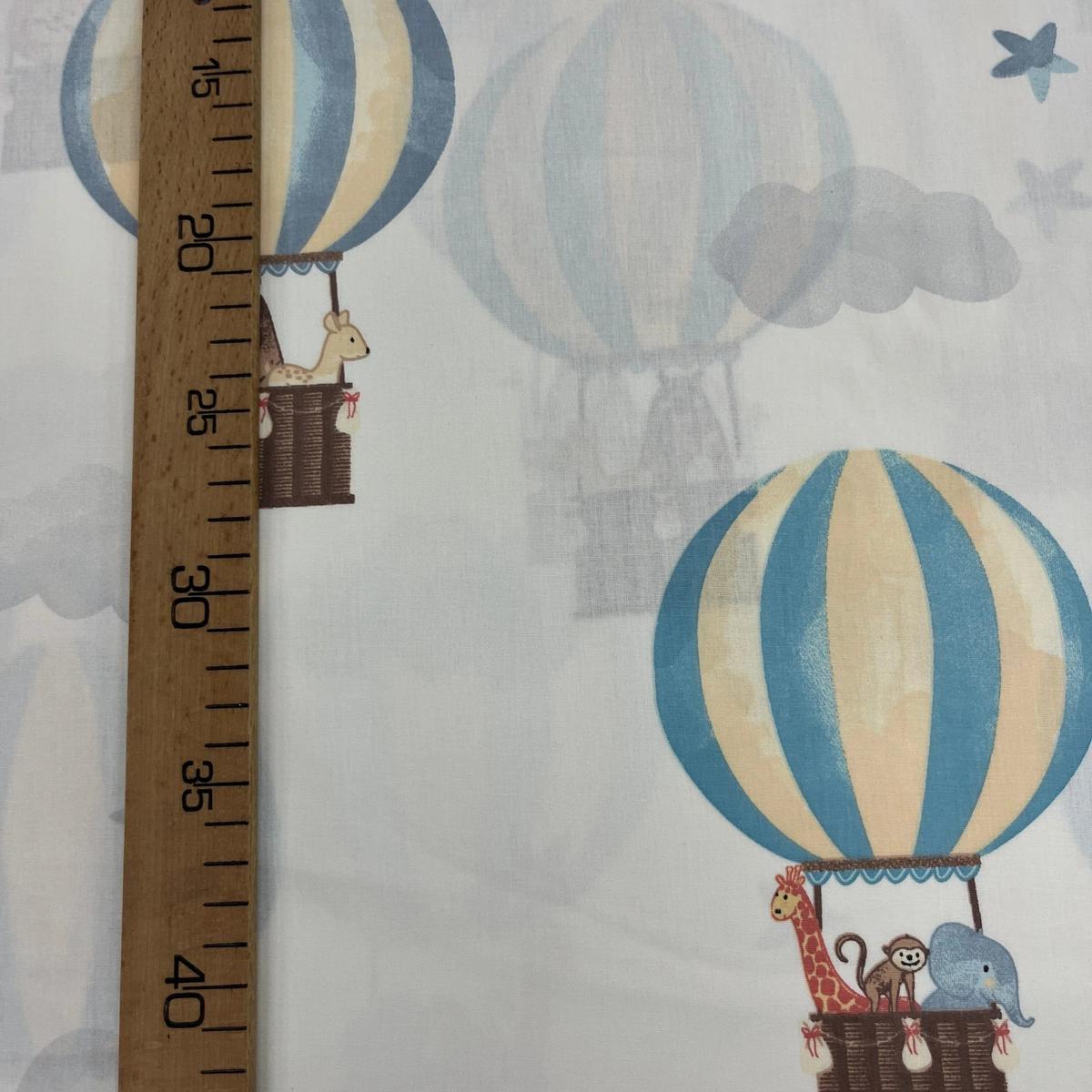 Tissu Popeline de Coton 240cm - Montgolfières - MyTissus pour Déco et Mode - Boutique MyTissus Marckolsheim Alsace