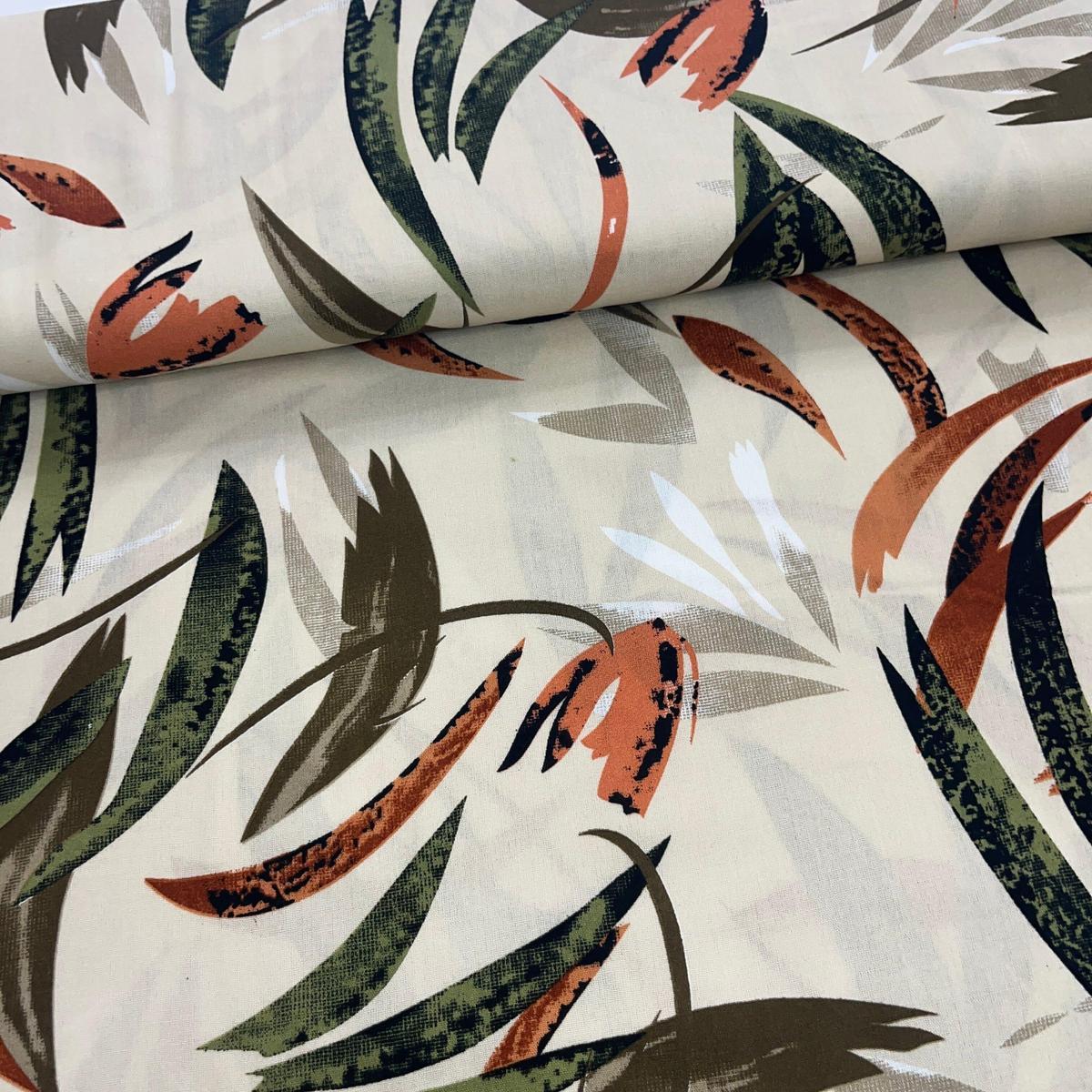 Tissu Viscose Premium - Feuilles pour Déco et Mode - Boutique MyTissus Marckolsheim Alsace