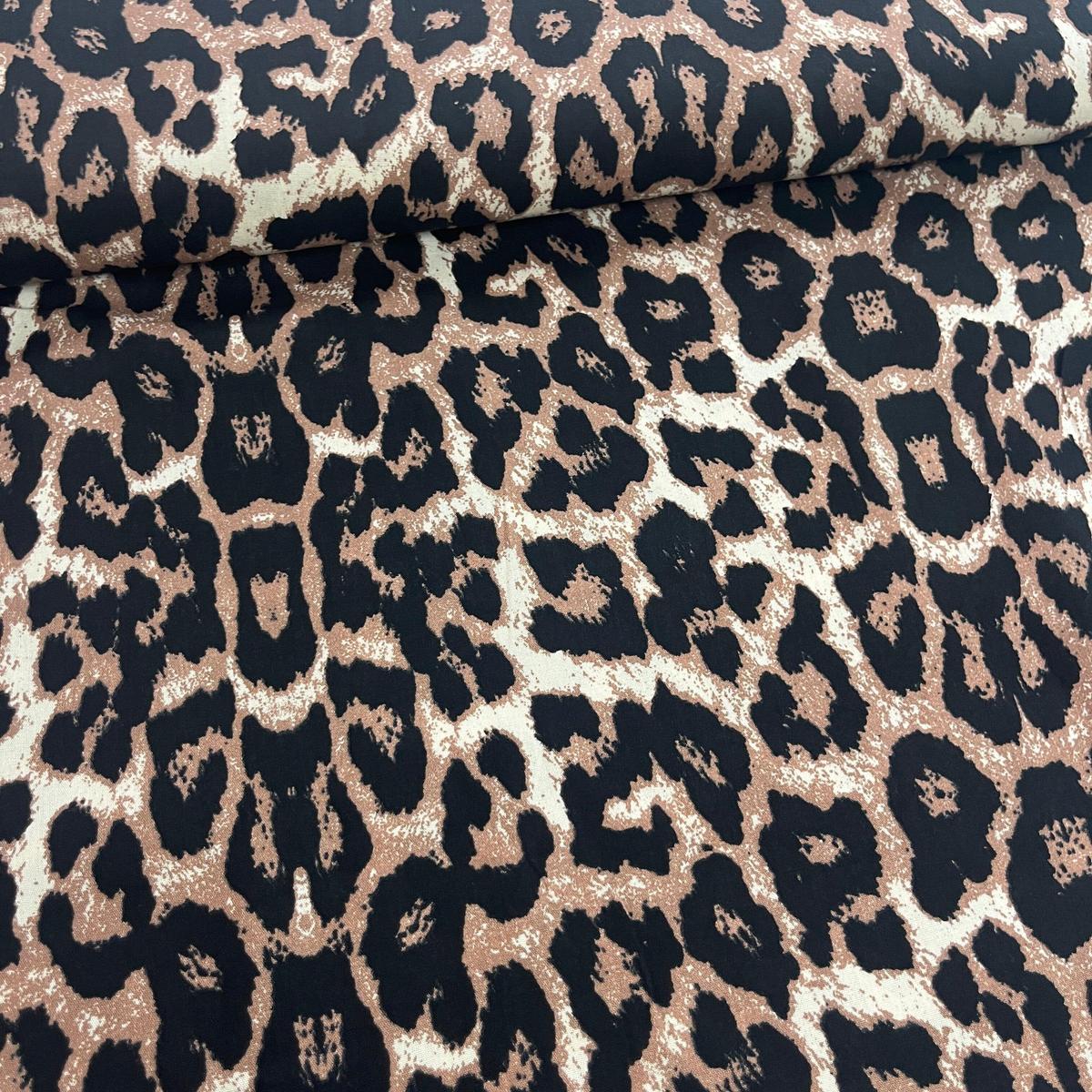Tissu Viscose Premium - Léopard pour Déco et Mode - Boutique MyTissus Marckolsheim Alsace