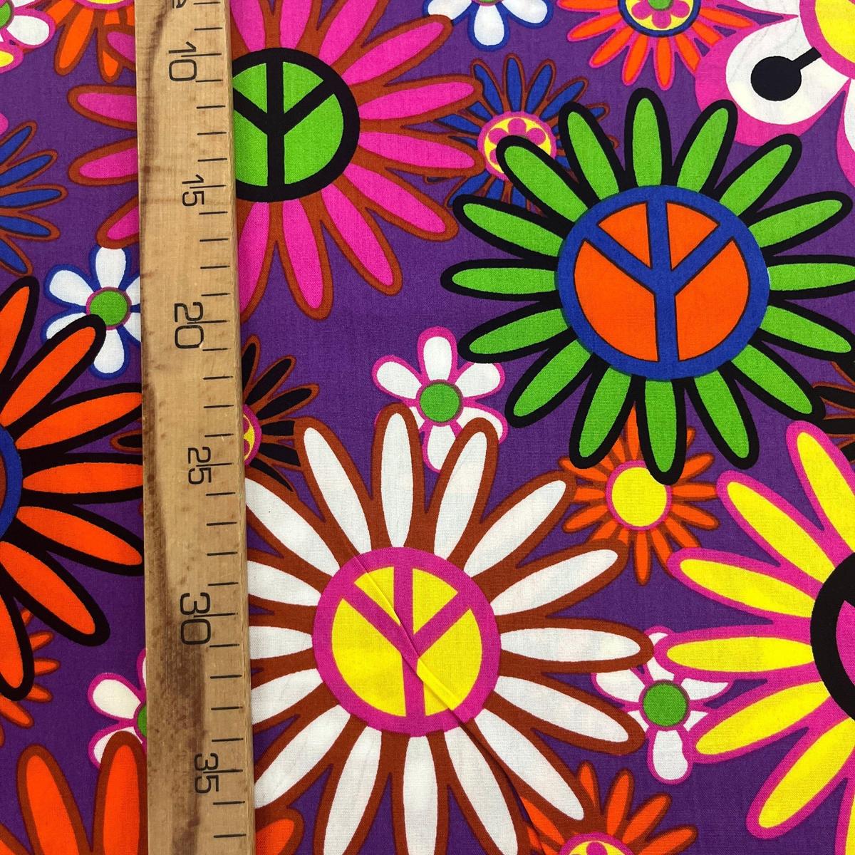 Tissu Viscose Premium - Peace & Love pour Déco et Mode - Boutique MyTissus Marckolsheim Alsace