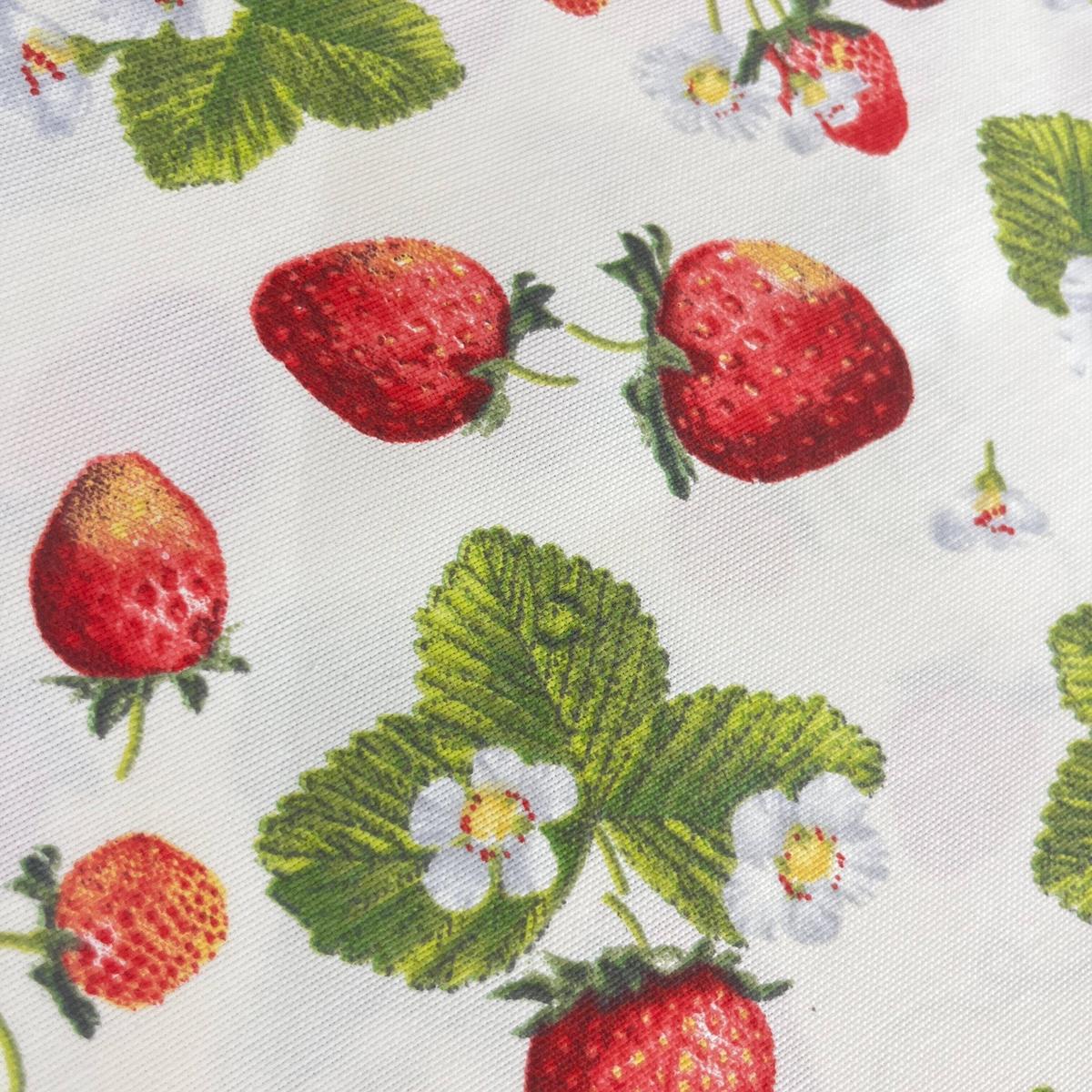 Toile Déperlante Premium - Fraises pour Déco et Mode - Boutique MyTissus Marckolsheim Alsace