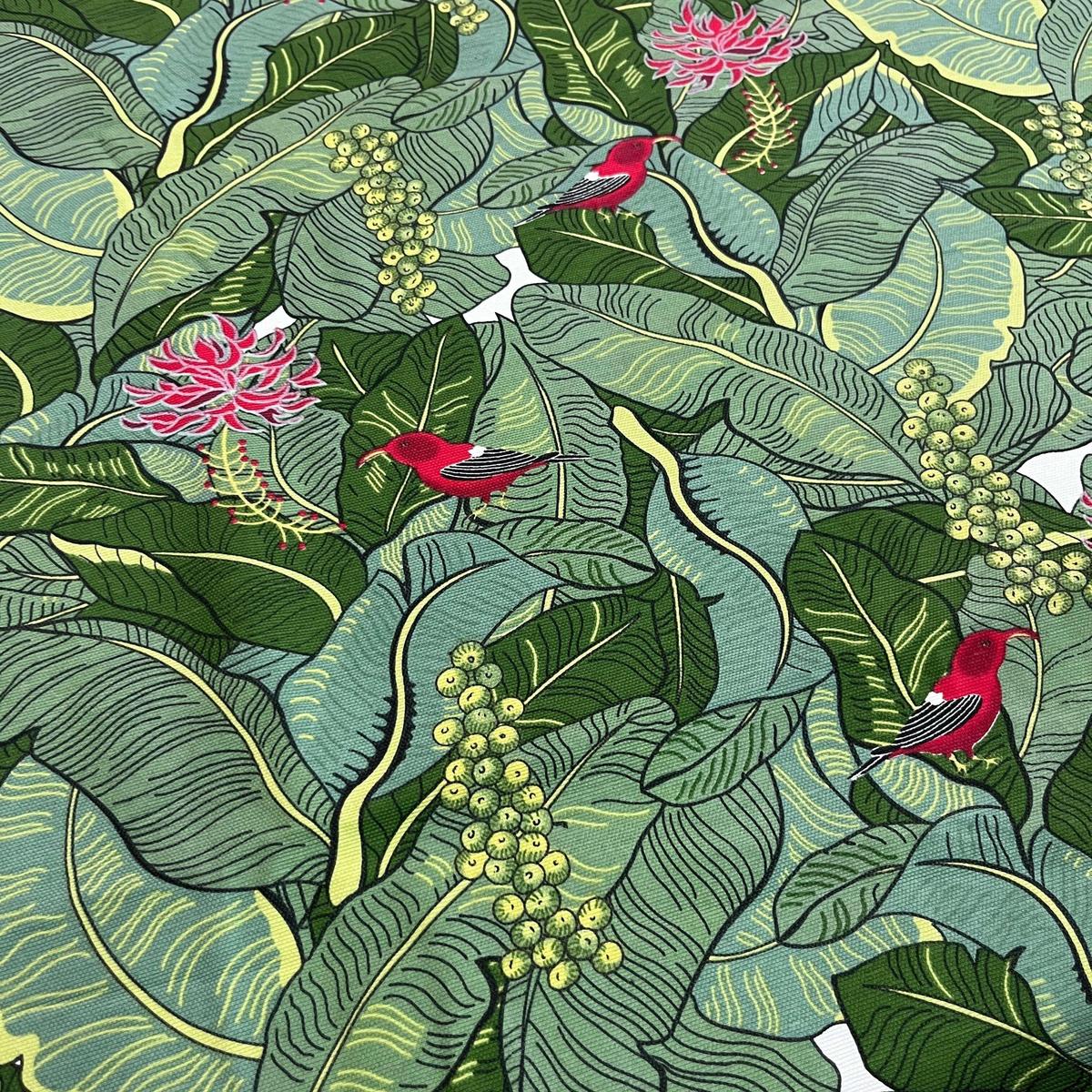 Toile Déperlante Premium - Oiseau sur Feuillages pour Déco et Mode - Boutique MyTissus Marckolsheim Alsace