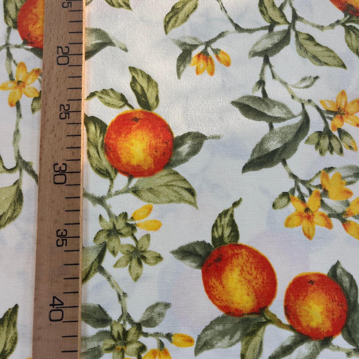 Toile Déperlante Premium - Orangers pour Déco et Mode - Boutique MyTissus Marckolsheim Alsace
