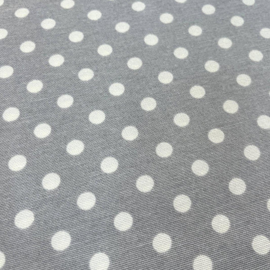 Toile Déperlante Premium - Pois Gris pour Déco et Mode - Boutique MyTissus Marckolsheim Alsace