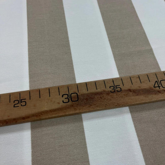Toile Déperlante Premium - Rayures Beiges pour Déco et Mode - Boutique MyTissus Marckolsheim Alsace