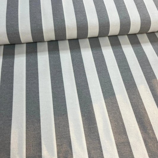 Toile Déperlante Premium - Rayures Fines Grises pour Déco et Mode - Boutique MyTissus Marckolsheim Alsace