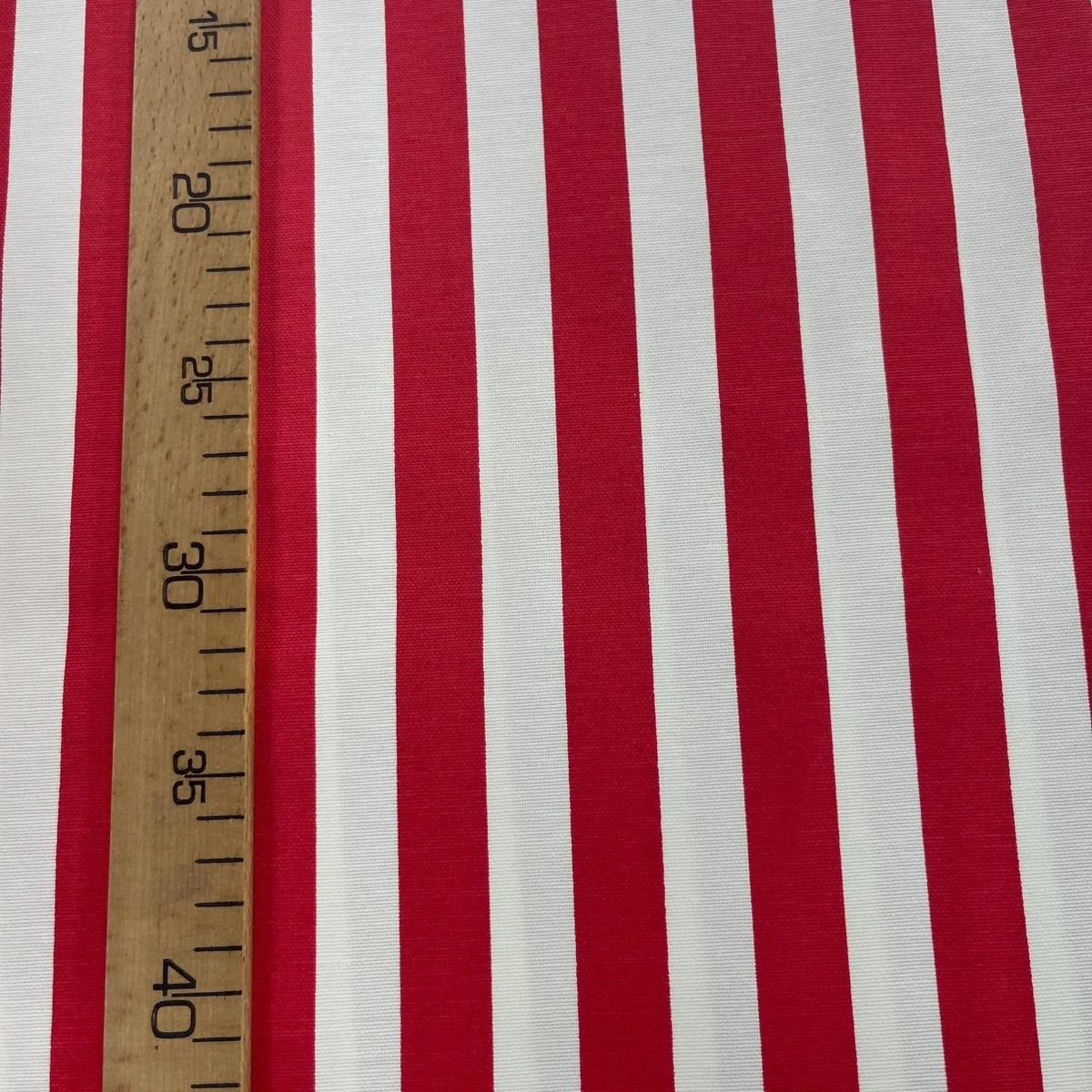 Toile Déperlante Premium - Rayures Fines Rouges pour Déco et Mode - Boutique MyTissus Marckolsheim Alsace