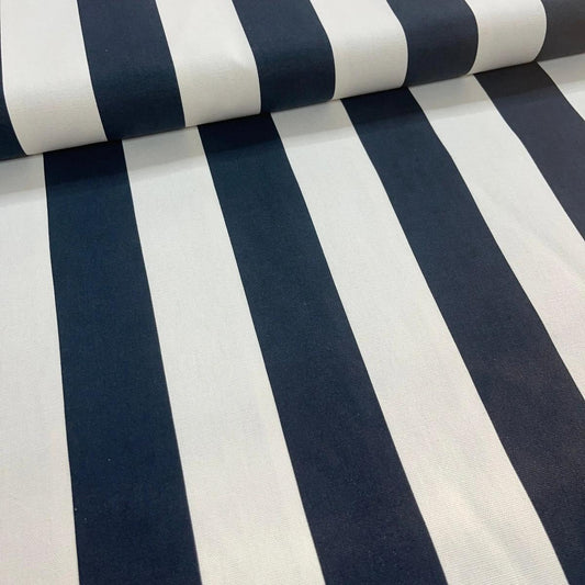Toile Déperlante Premium - Rayures Marines pour Déco et Mode - Boutique MyTissus Marckolsheim Alsace