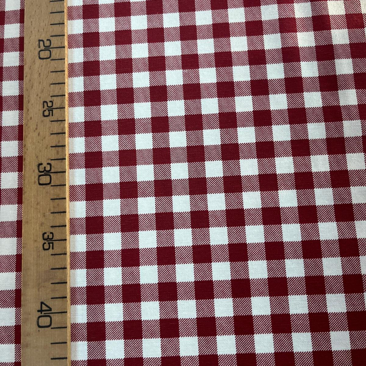 Toile Déperlante Premium - Vichy Rouge Savoie pour Déco et Mode - Boutique MyTissus Marckolsheim Alsace