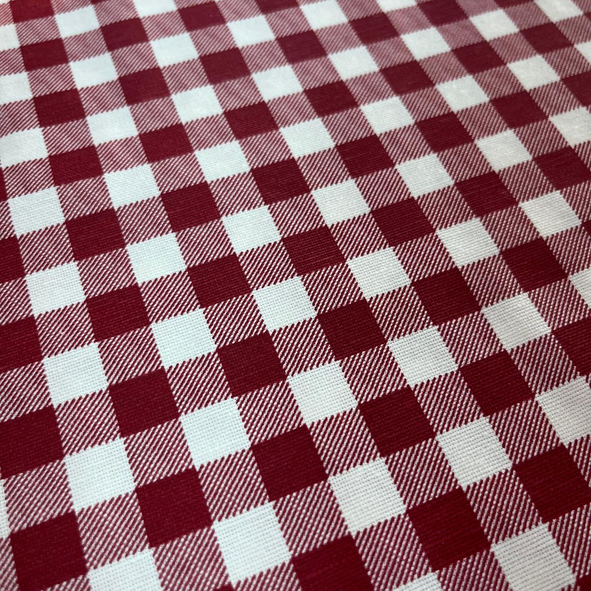 Toile Déperlante Premium - Vichy Rouge Savoie pour Déco et Mode - Boutique MyTissus Marckolsheim Alsace