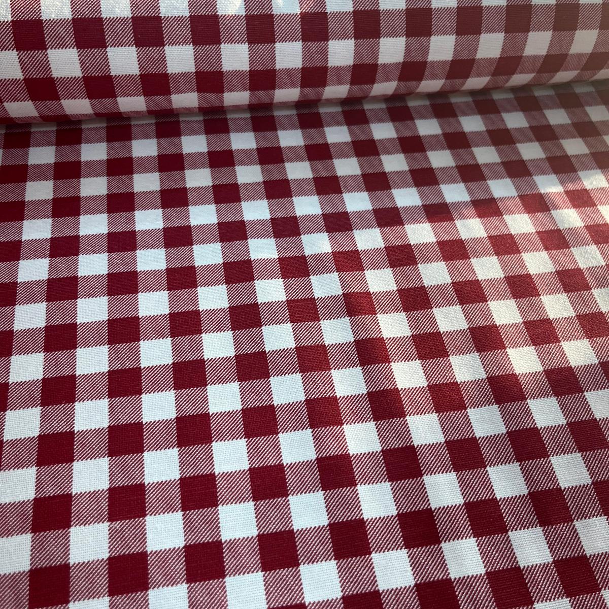 Toile Déperlante Premium - Vichy Rouge Savoie pour Déco et Mode - Boutique MyTissus Marckolsheim Alsace