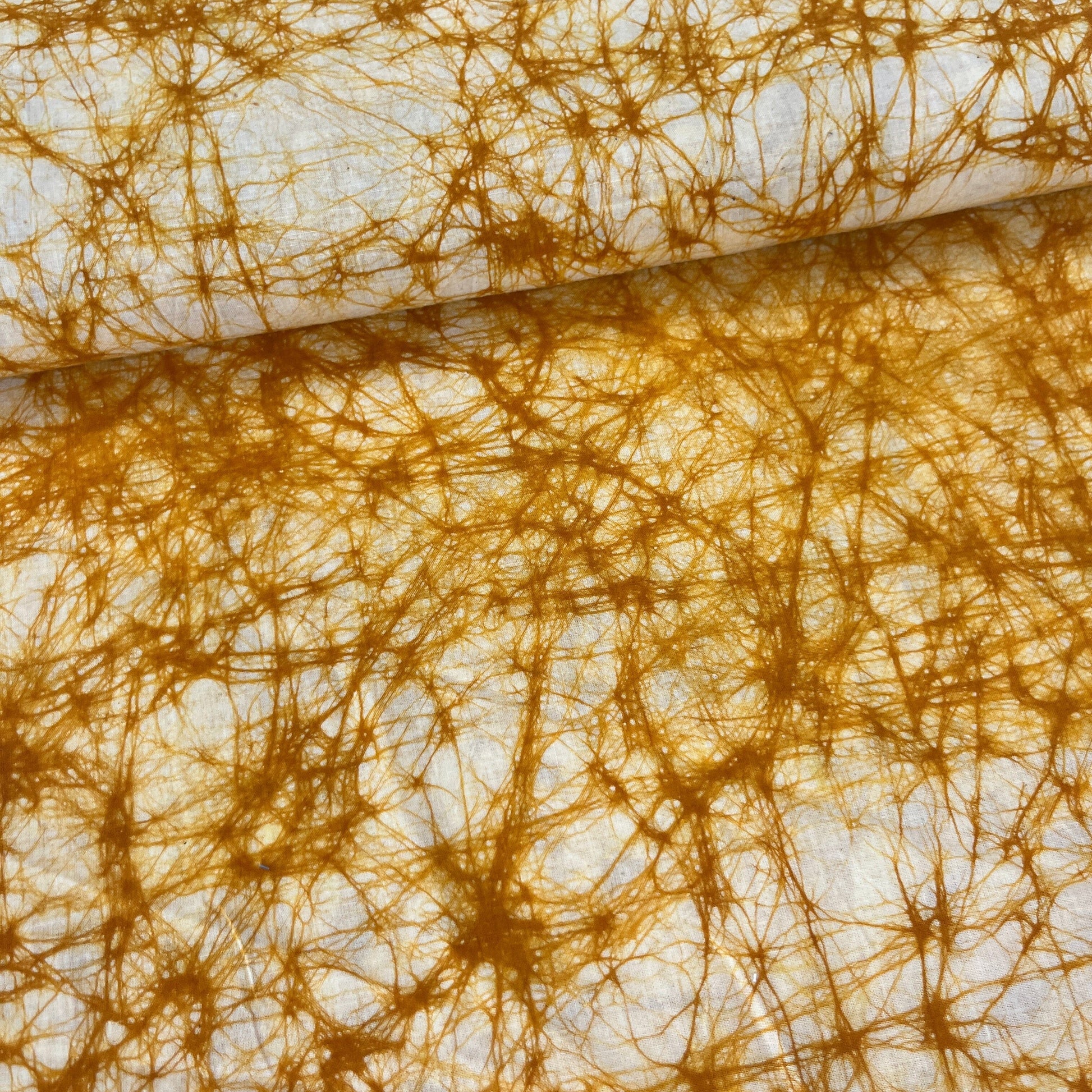 Batik Jaune Or - Teinture Main MYTISSUS 