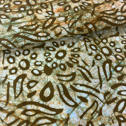 Batik Vert - Teinture Main MYTISSUS 