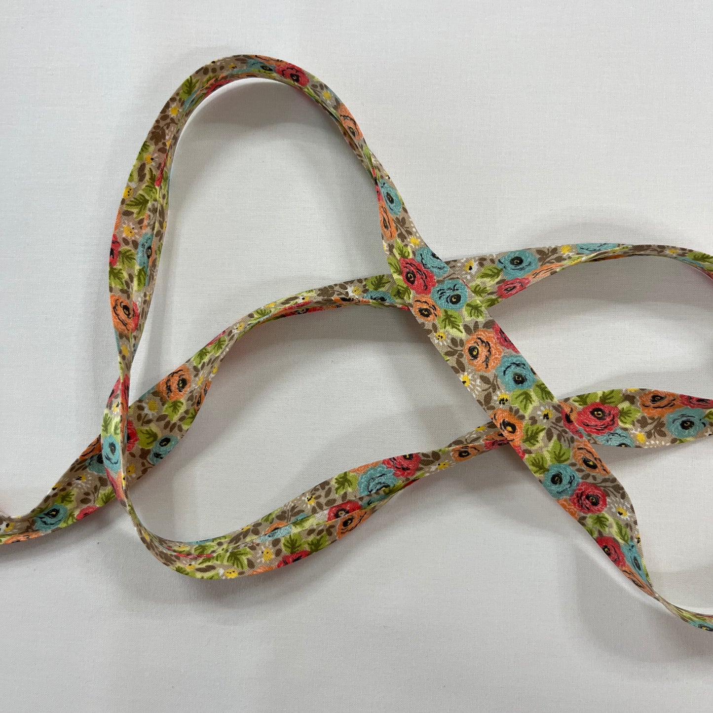Biais Coton Style Liberty 20mm au Mètre | Finition Florale Élégante | MyTissus