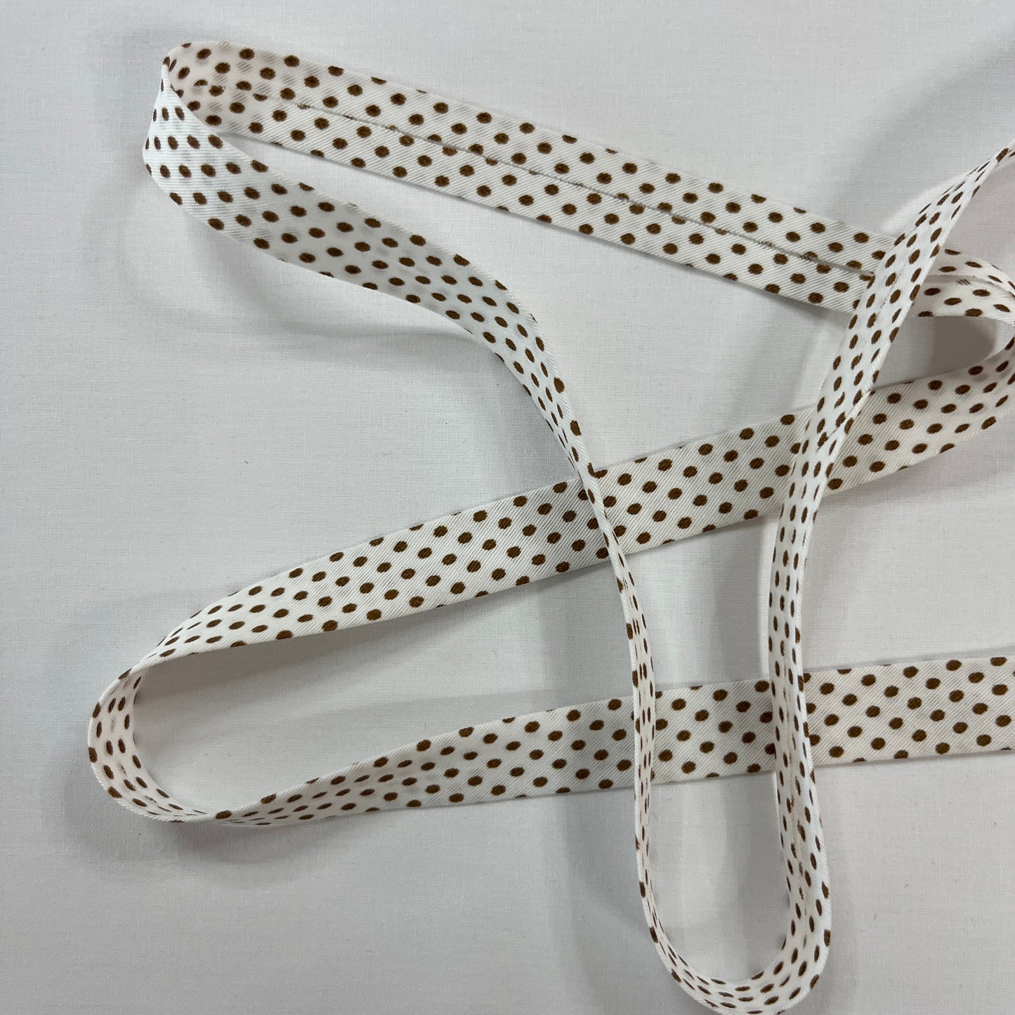 Biais Coton Petits Pois 20mm au Mètre | Finition Joyeuse & Rétro | MyTissus