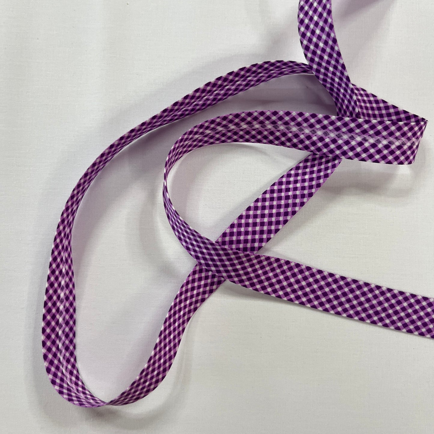 Biais Coton Vichy 20mm au Mètre | Finition Charme Campagne | MyTissus