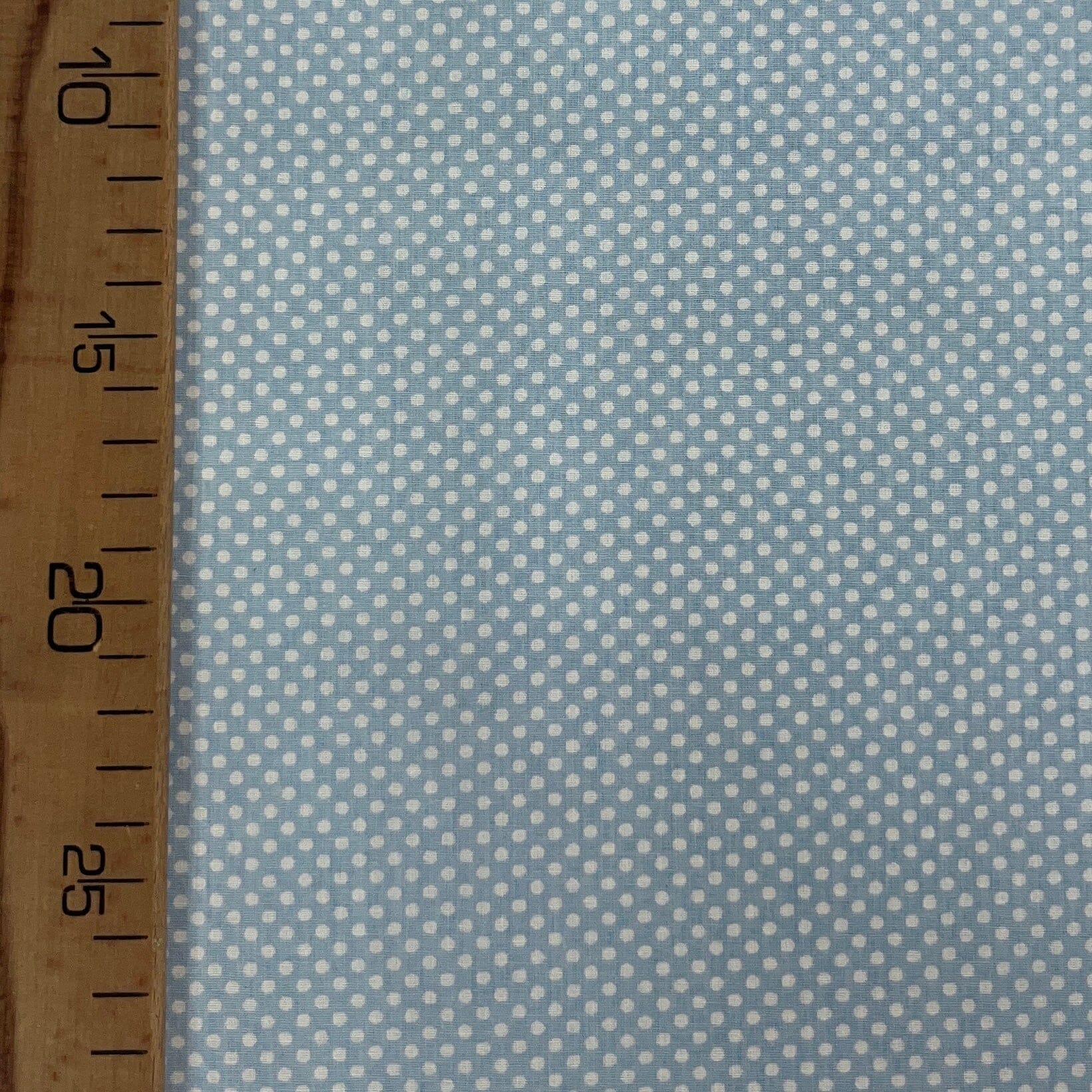 Coupon Patchwork Mytissus® - Petits Pois Bleu Clair Tissu Coton MYTISSUS 