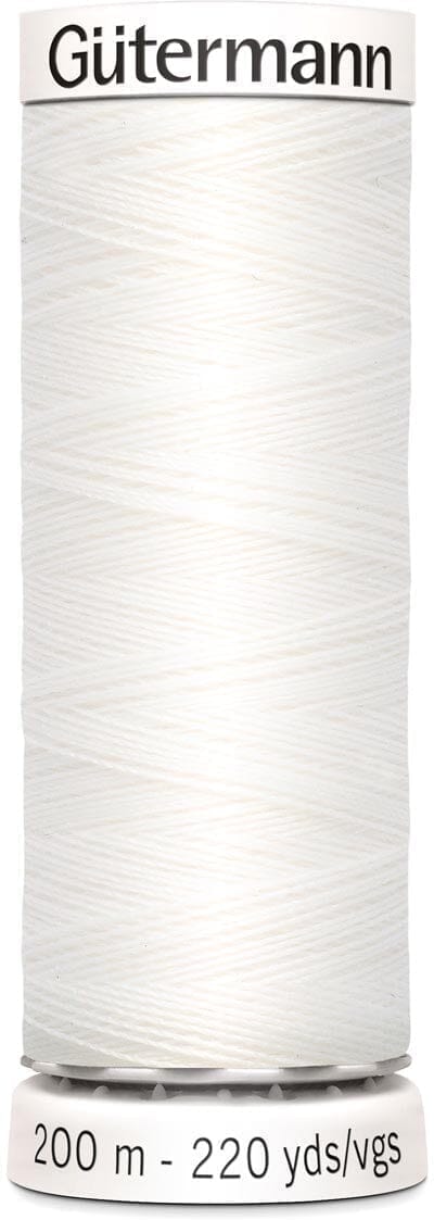 Fil pour tout coudre 200m - Gütermann - Blanc 800 Fil à coudre MYTISSUS 