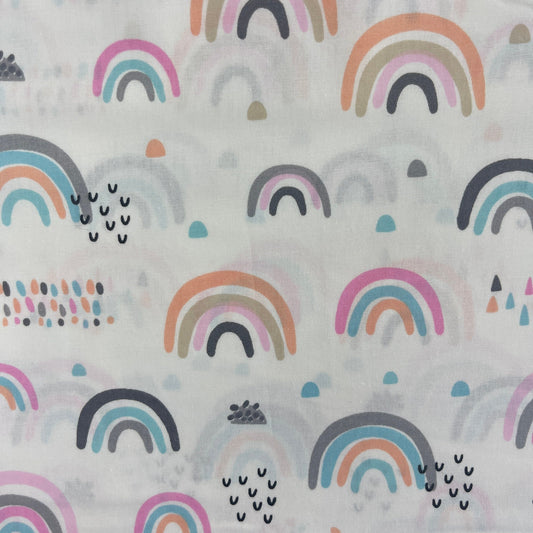 Le Coupon 120x100 Mytissus® - Arc-En-Ciel Coloré Tissu Coton MYTISSUS 