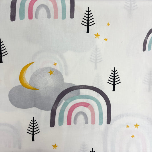 Le Coupon 120x100 Mytissus® - Arc-En-Ciel Tissu Coton MYTISSUS 