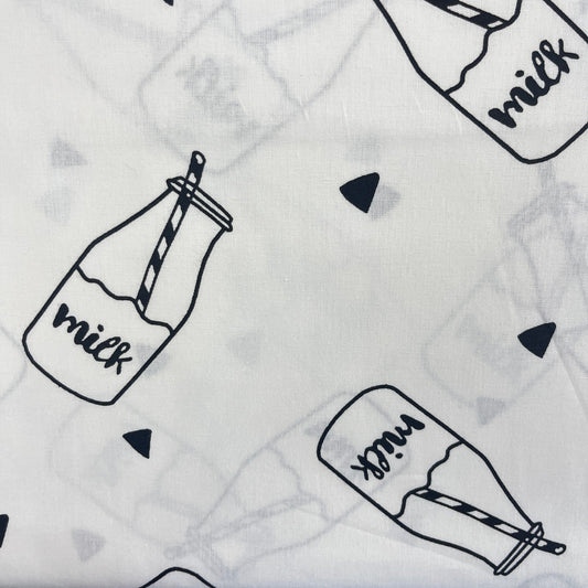 Le Coupon 120x100 Mytissus® - Bouteille de Lait Tissu Coton MYTISSUS 