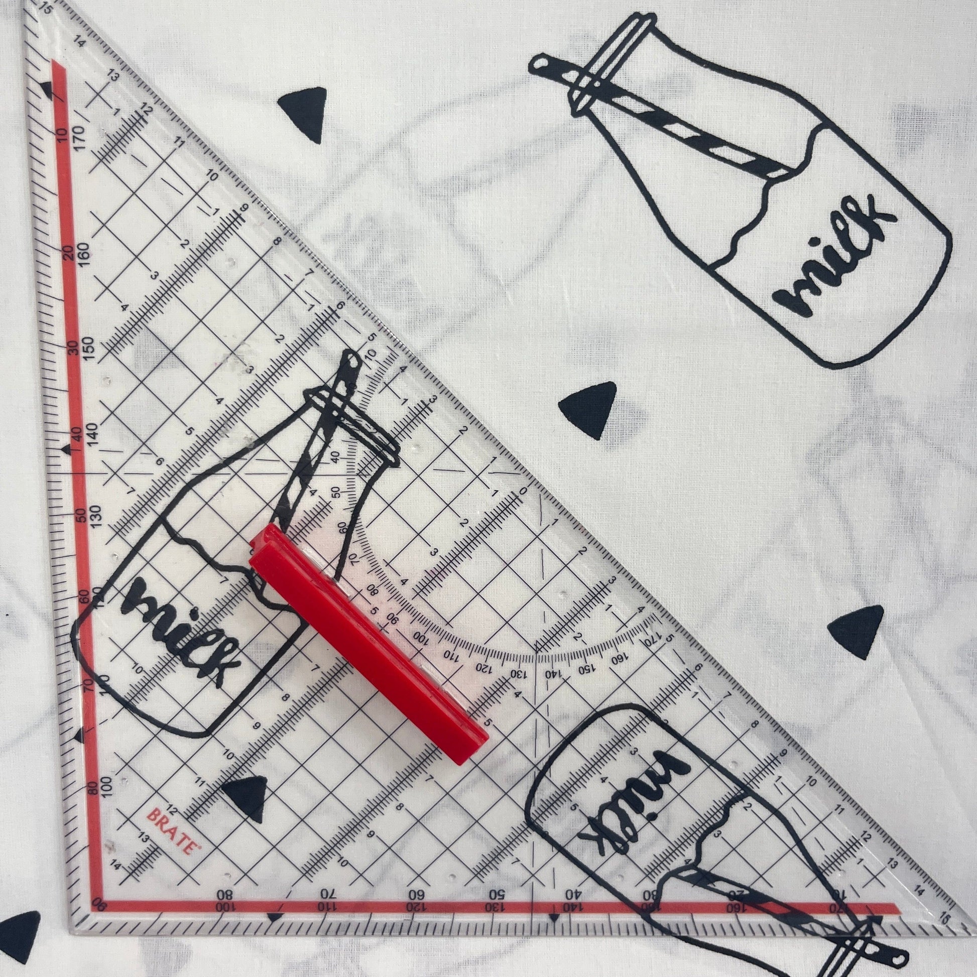 Le Coupon 120x100 Mytissus® - Bouteille de Lait Tissu Coton MYTISSUS 