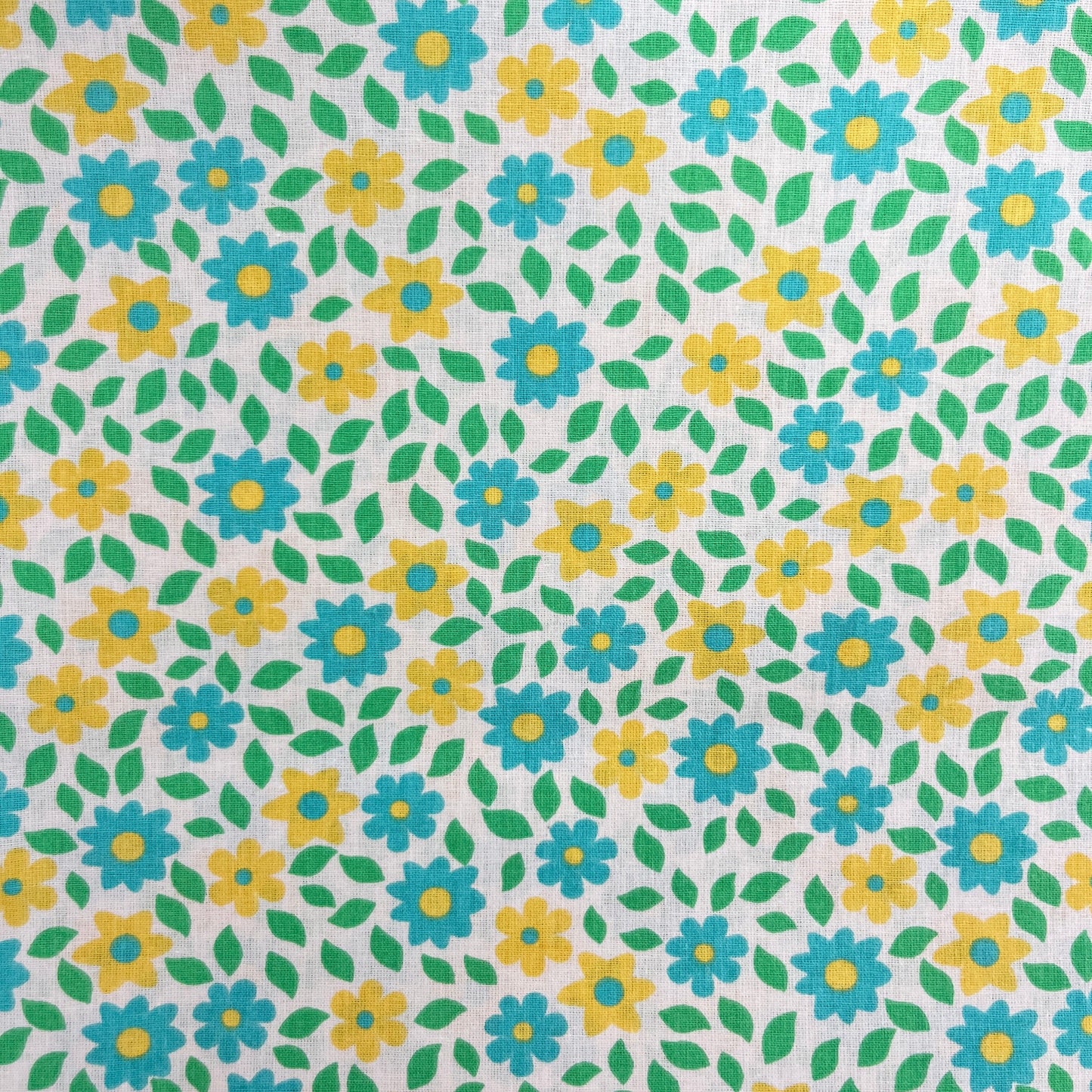 Le Coupon 120x100 Mytissus® - Fleurs Jaunes Tissu Coton MYTISSUS 