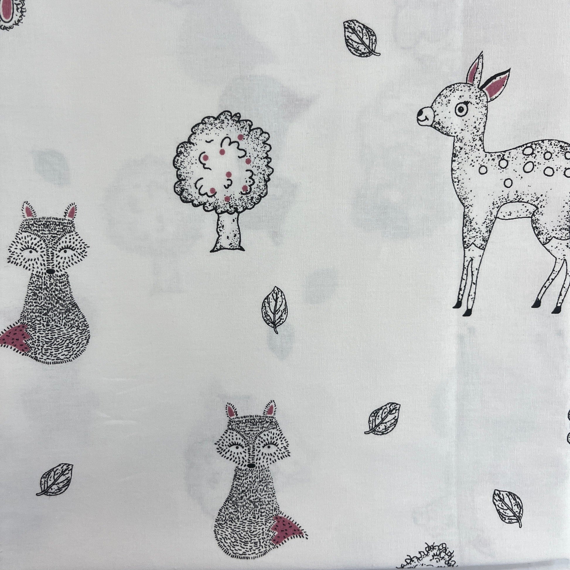 Le Coupon 120x100 Mytissus® - Hérisson et Autres Animaux Tissu Coton MYTISSUS 