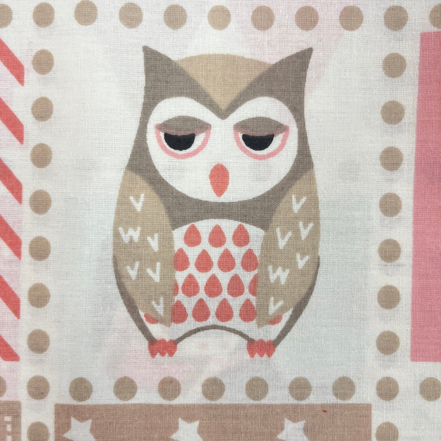 Le Coupon 120x100 Mytissus® - Hibou Patchwork Tissu Coton MYTISSUS 
